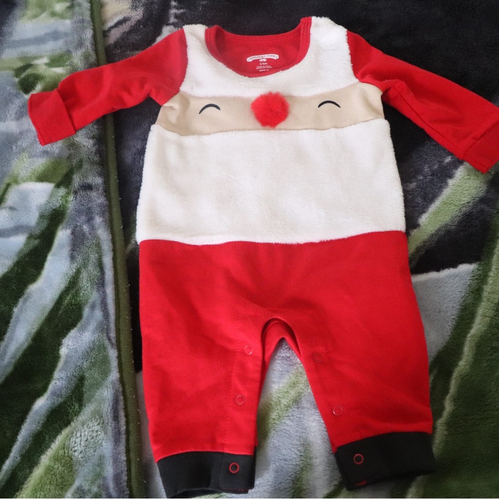 3-6M Christmas OnePiece Santa Suit Baby